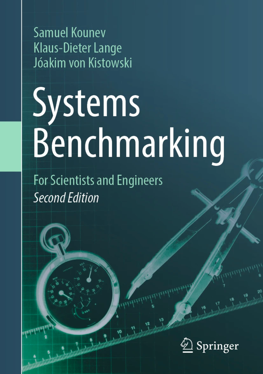 Cover of the book systems benchmarking for scientists and engineers.